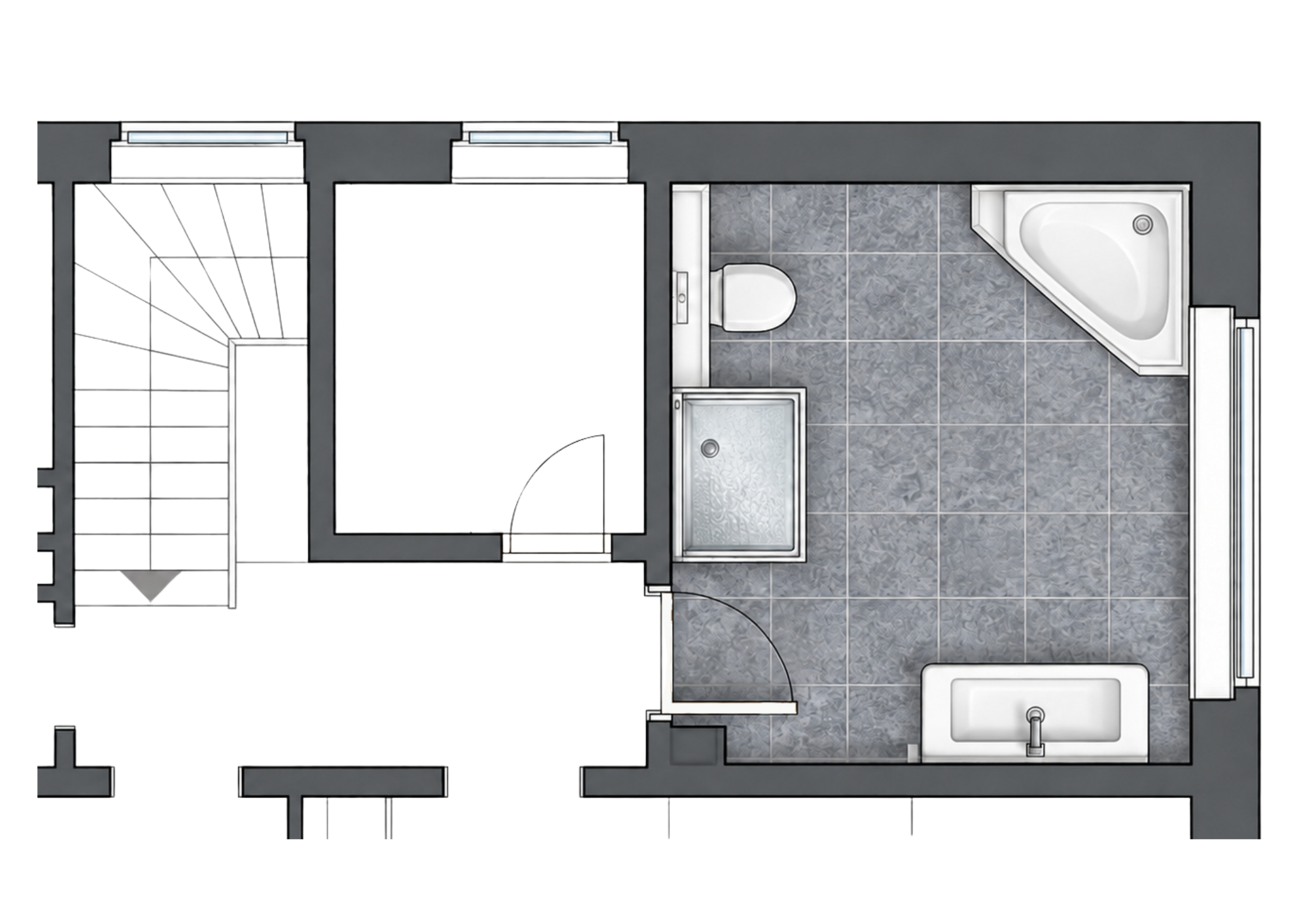 Badezimmer vorher